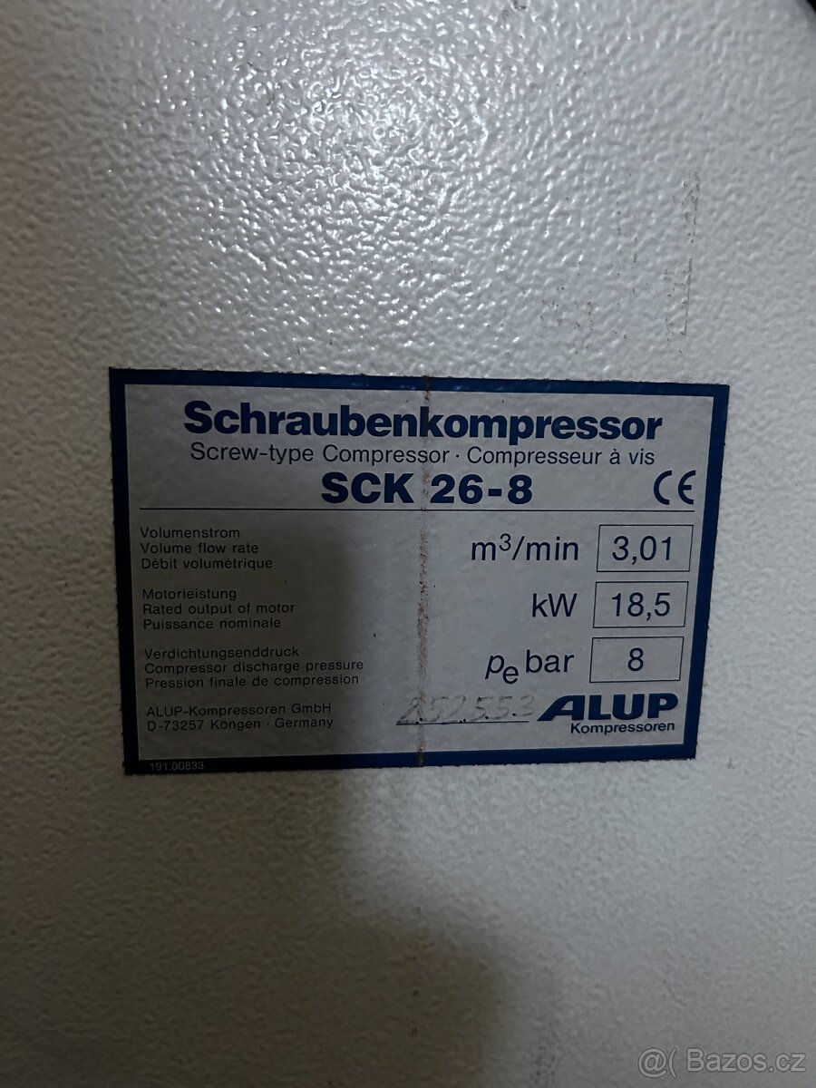 Průmyslový šroubový kompresor 8 bar - 3