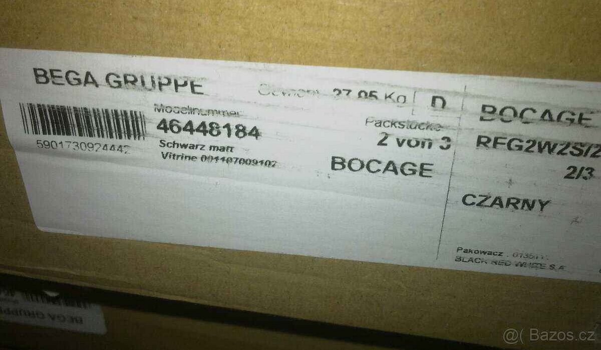 Sestava: komody+vitríny+stolek BRW - antracit nové - 3