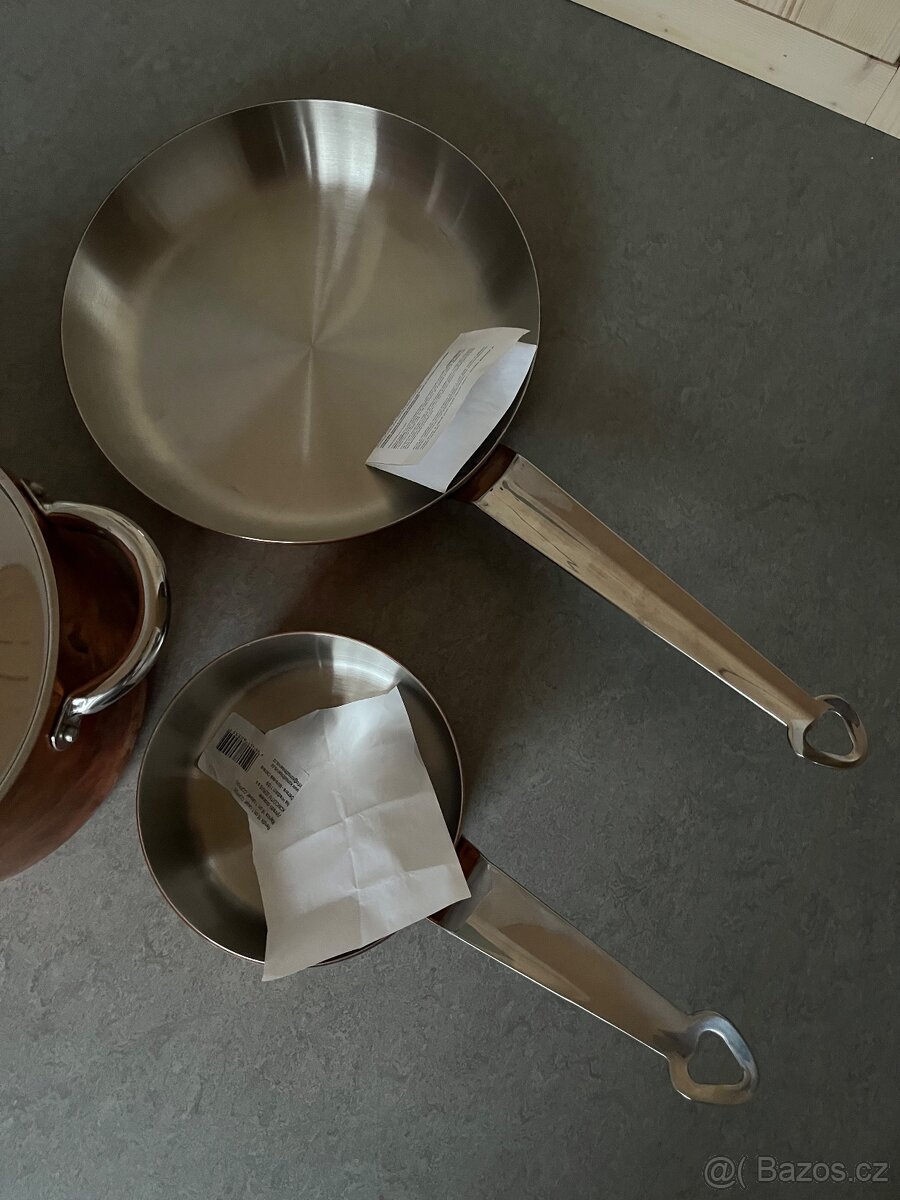 Nový set 3ks hrnec, rendlík a pánev Pentole Agnelli Copper 3 - 3