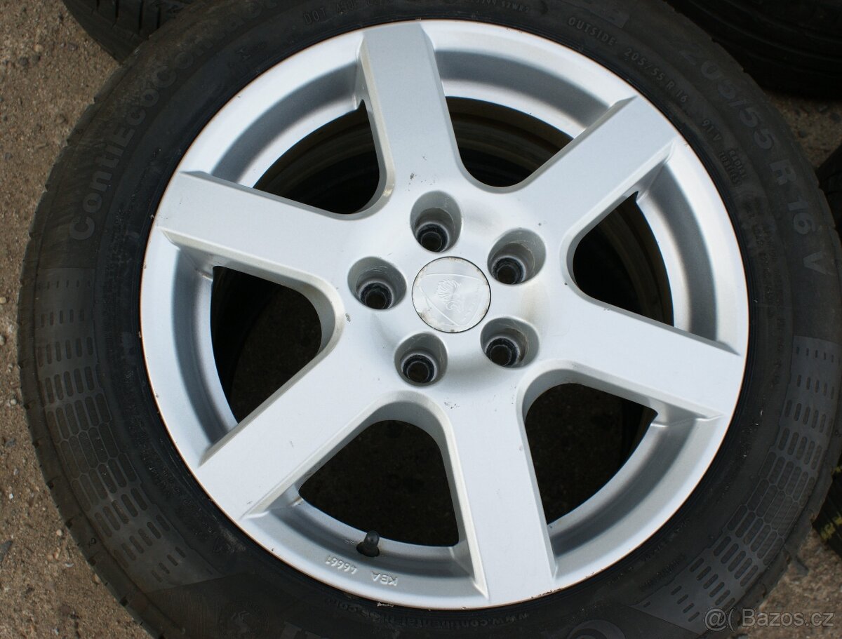 R16 alu kola Aluett hezké 5x108 letní pneu - 3