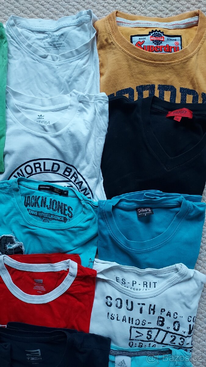 18× pánská trička S–M – balík pro další prodej - 3
