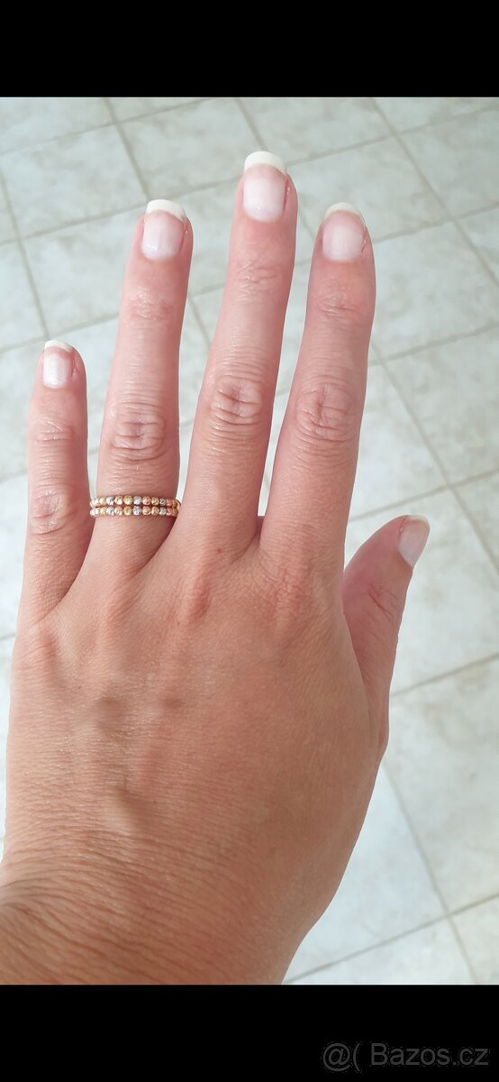 Zlatý prsten s kuličkami - 3