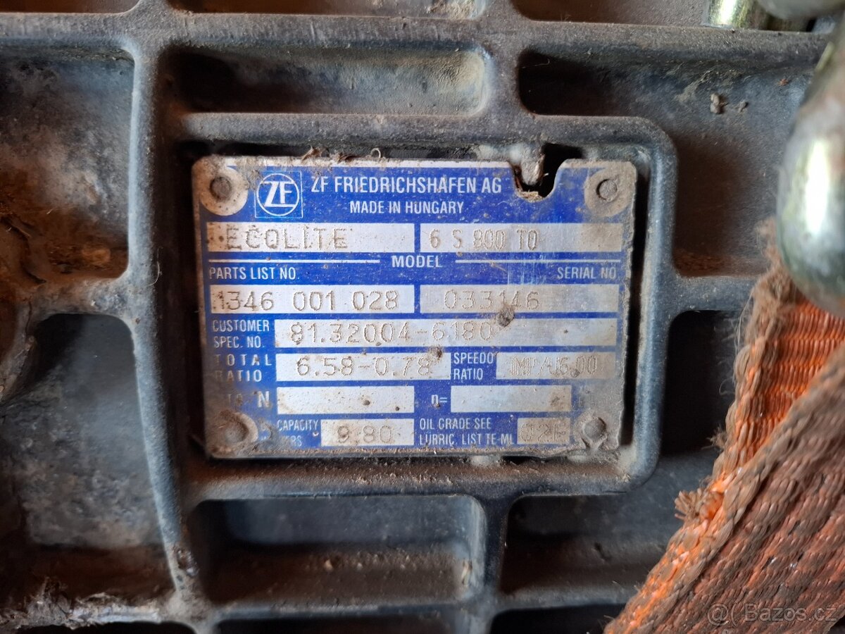 Převodovka ZF Ecolite 6S800T0 - 3