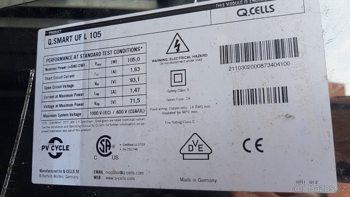 FVE panely Qcells - 3