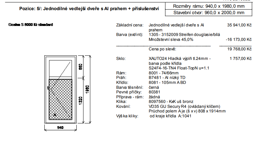 PVC Vedlejší dveře - 3