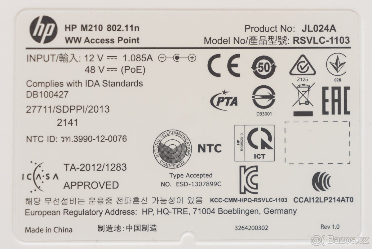 WiFi přístupový bod HP M210 - 3