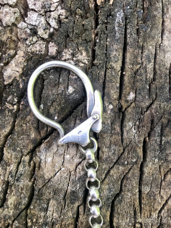 Stribro umělecky privesek klíčenka - 3