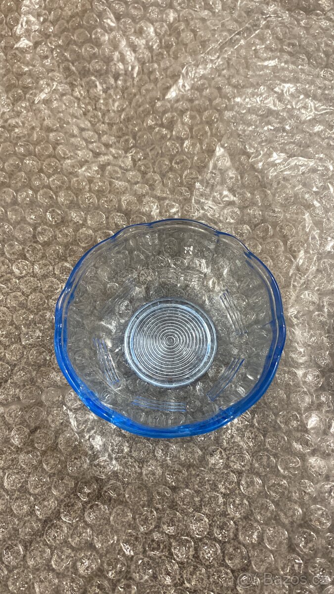 Modrý skeleněný set - 3