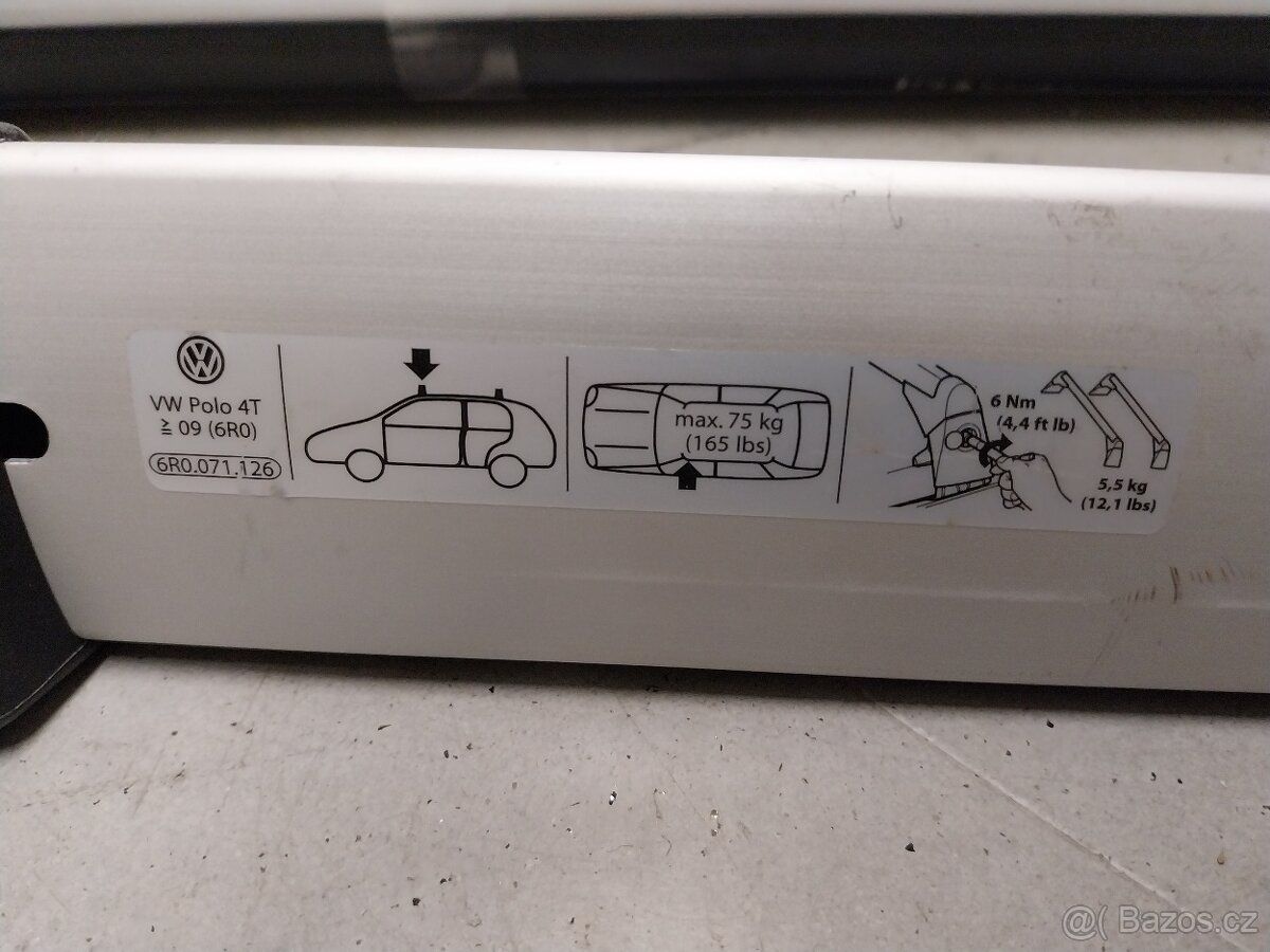 Střešní nosič Volkswagen Polo - 6R0071126 - 3