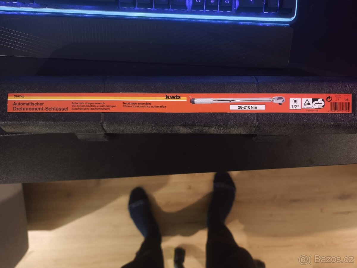 Momentový klíč 28–210 Nm (1/2″) – výborný stav, kufřík, TÜV/ - 3