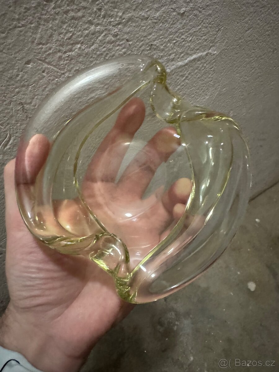 Designový popelník hutní sklo - 3