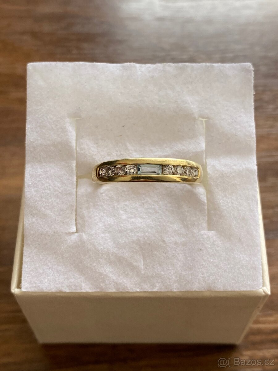 Zlatý dámský prstýnek - 3