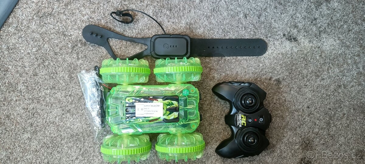 RC obojživelné auto Amazefun zelené - 3