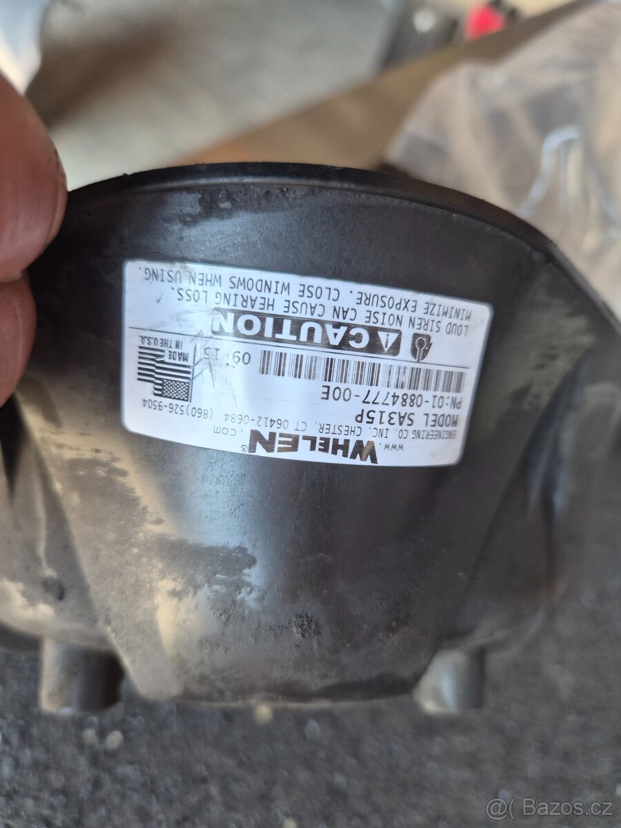 Siréna, reproduktor, reprák, Whelen , made in Usa - 3