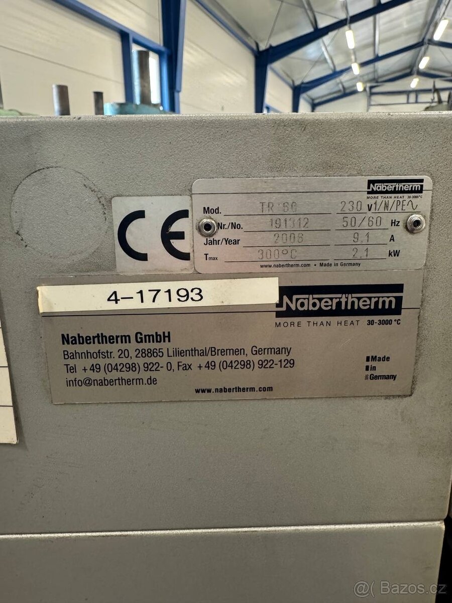 Laboratorní komorová pec Nabertherm TR 60 - 3
