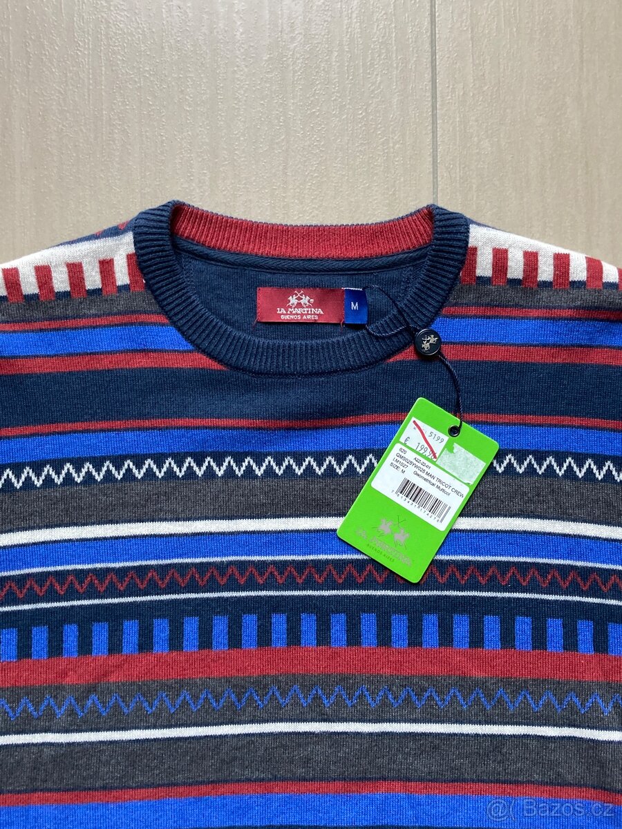 Teplý svetr zn. La Martina, vel. M, NOVÝ s visačkou - 3