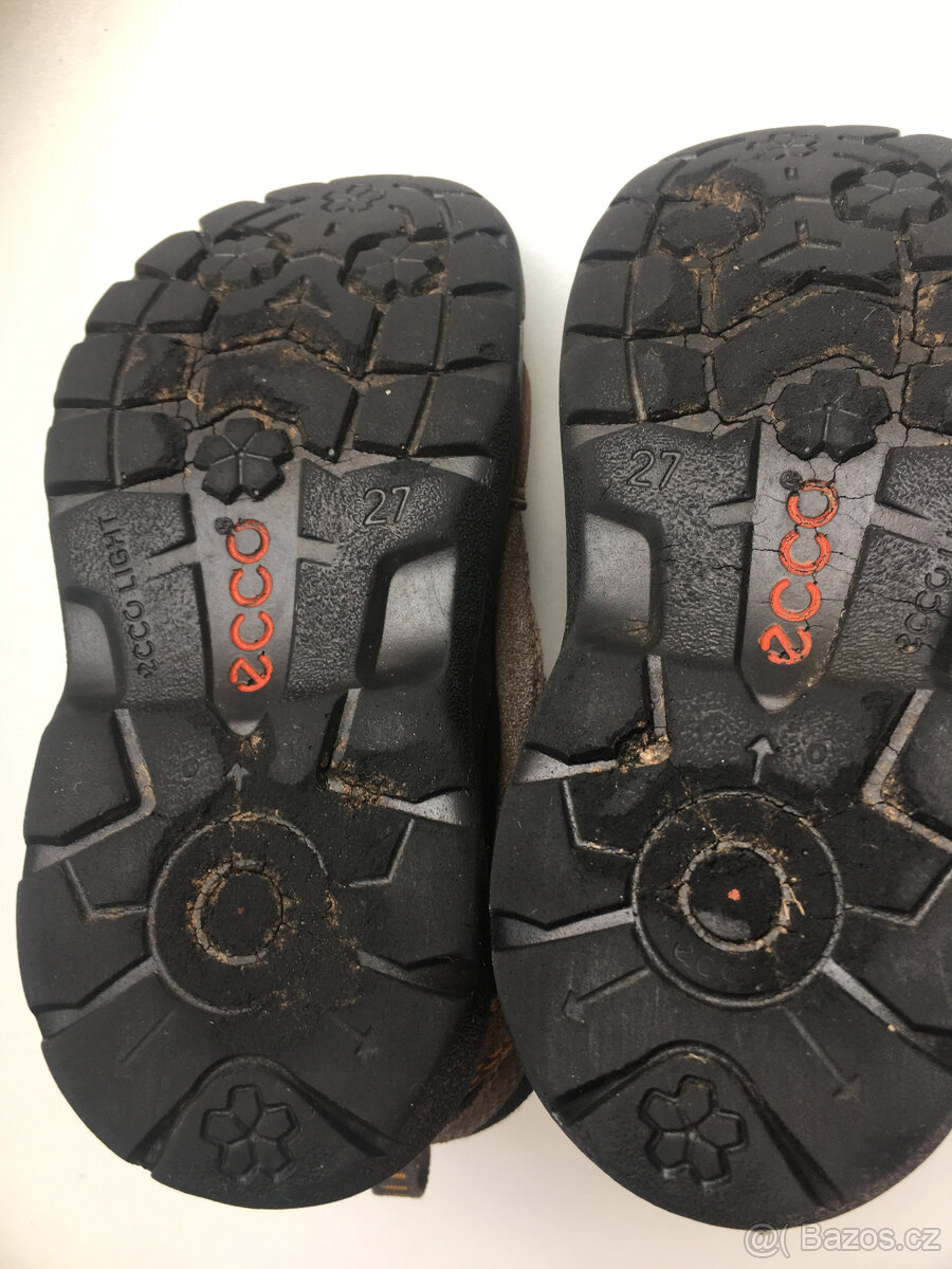 Zimní hnědé boty goretex vel. 27 Ecco - 3