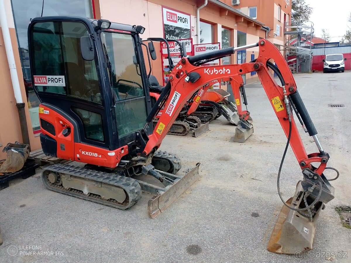 Minirypadlo KUBOTA KX018-4G - 3