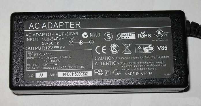 Napájecí zdroj 60W, 12V/5A - 3