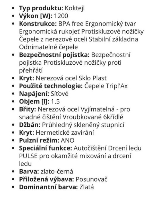 Mixér Tefal BL871A31 - 3