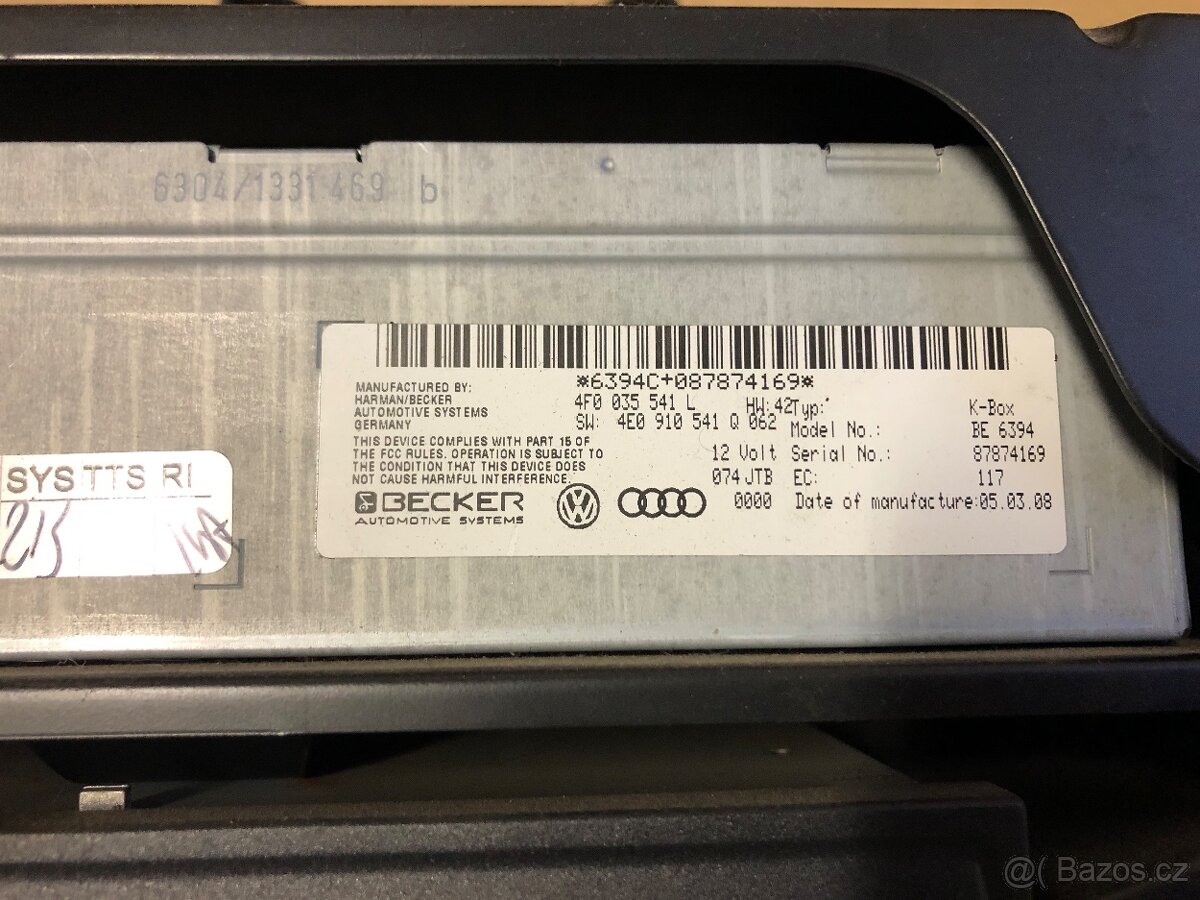 Audi A4 A5 A6 radiový tuner - 3