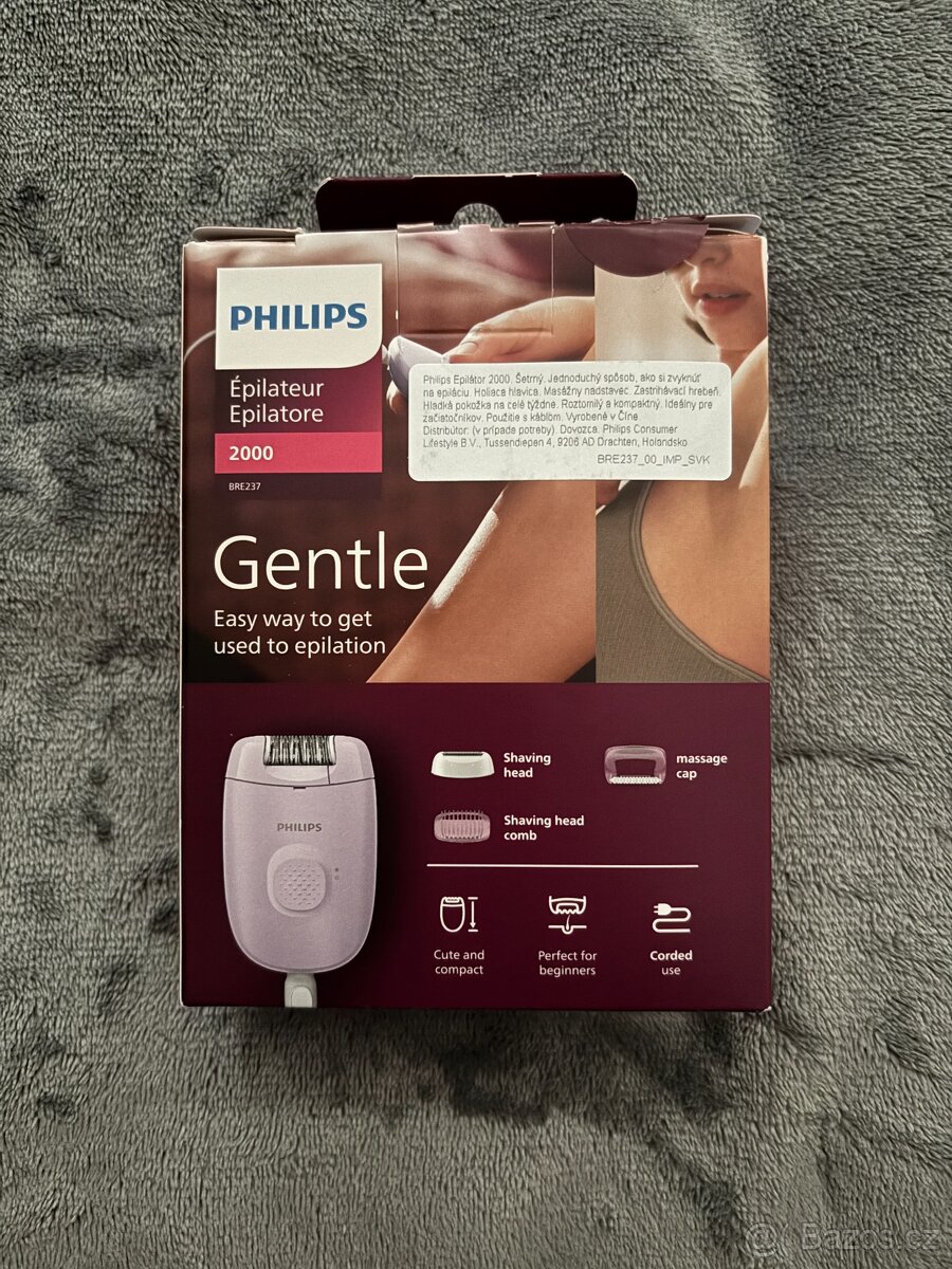 Epilátor Philips Series 2000 BRE237/00 fialový - 3