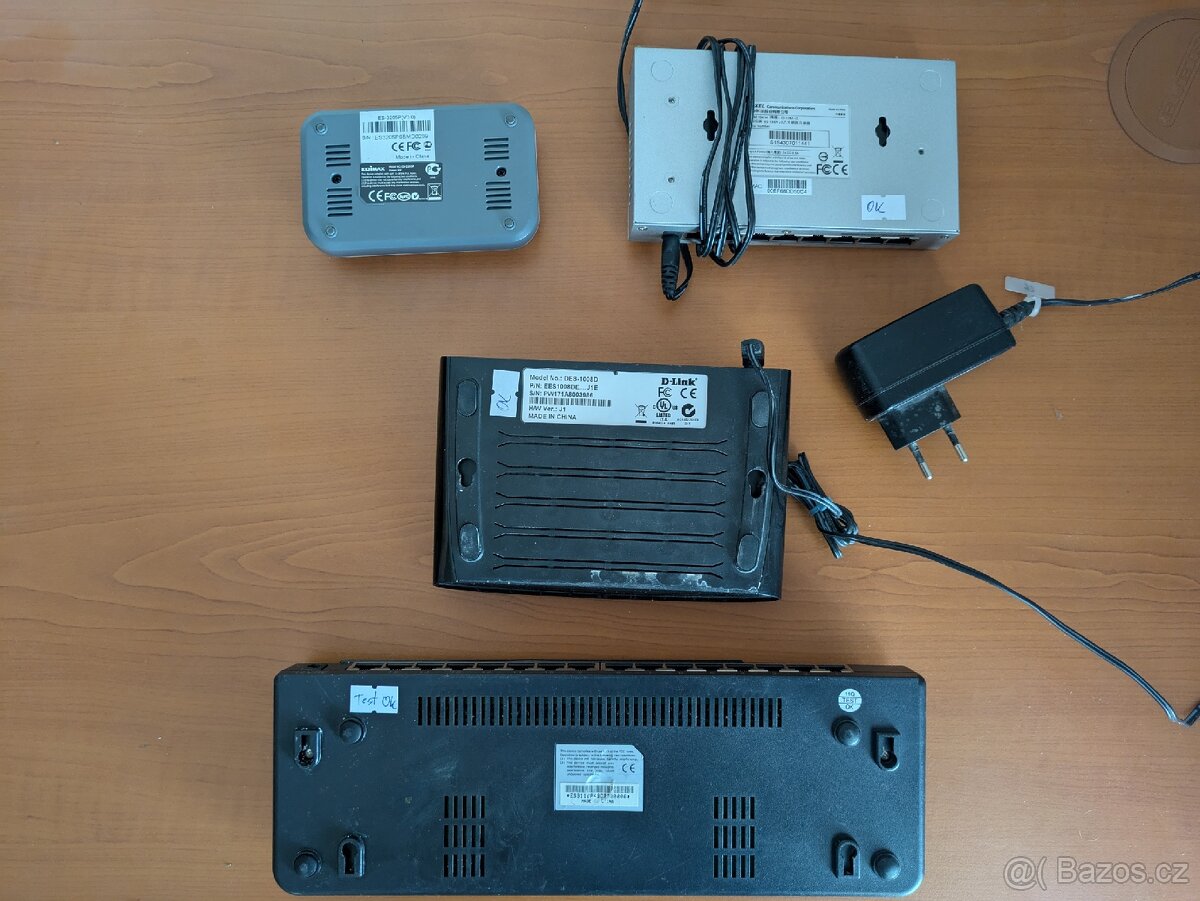 Switche FE 100Mbit 5/8/16 port Edimax, Zyxel, D-Link - 3