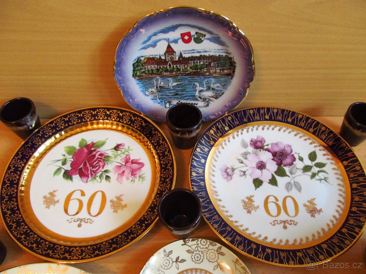 Retro ozdobné talíře č. 2 - 3