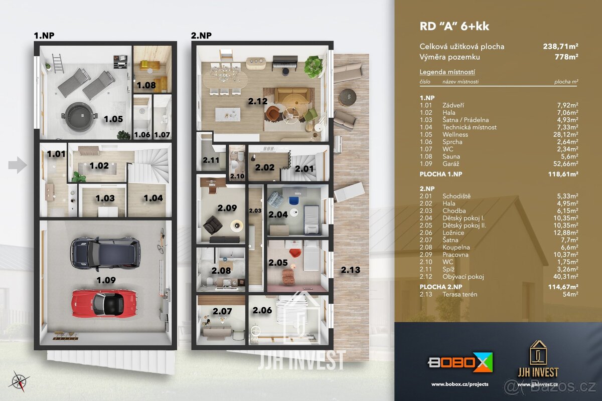 Exkluzivní novostavba 6+kk u lesa – Chrustenice, 239 m², poz - 3