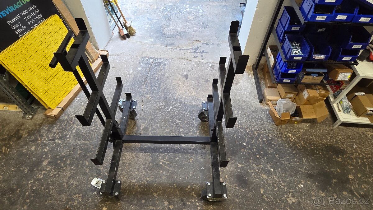 Pojízdný stojan na závitové tyče, trubky, výztuž, roxory - 3