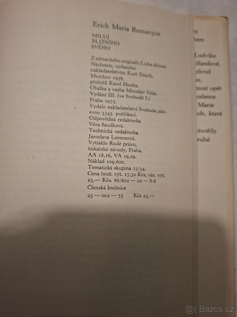 3 knihy Remarque - 3