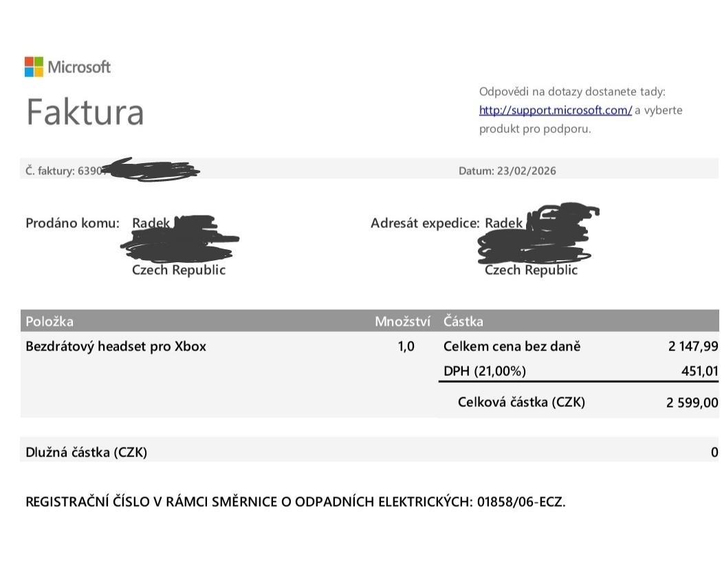 NOVÝ Microsoft Xbox Wireless Headset – nerozbalený, sleva - 3