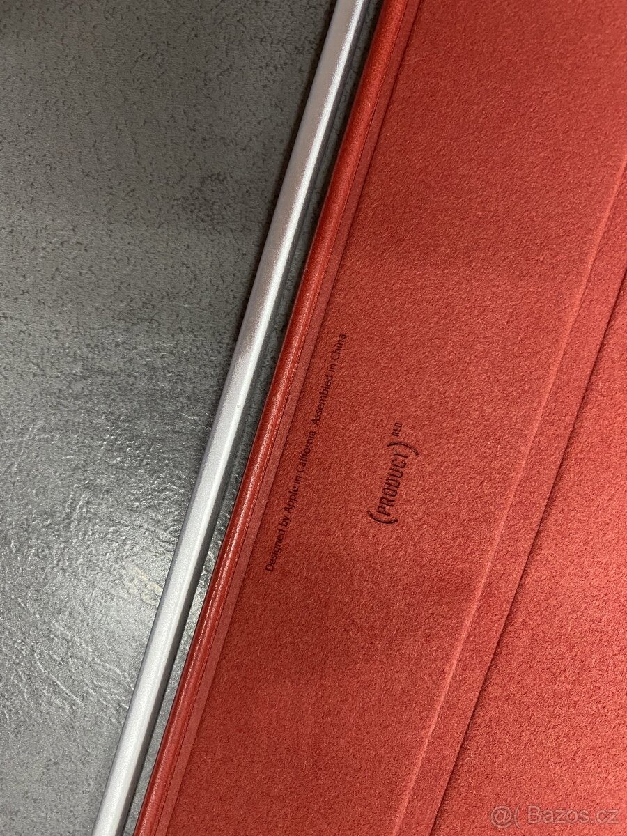 obal na iPad červený kožený - 3