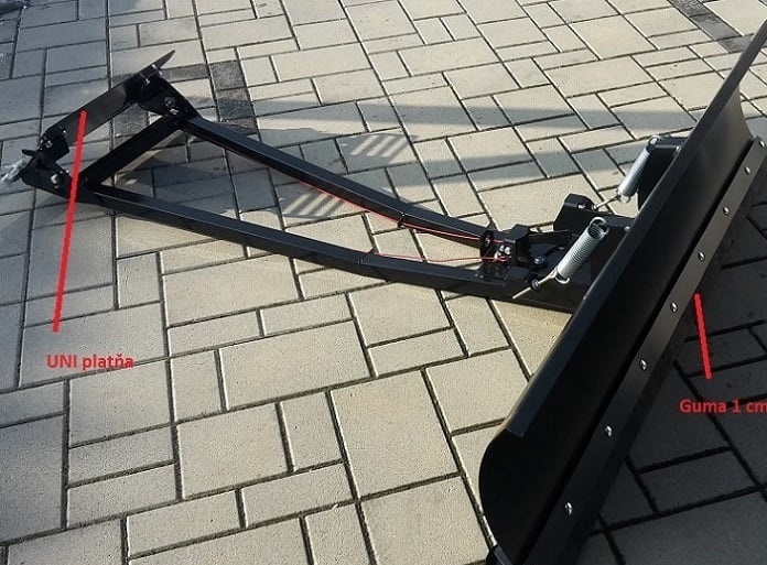 Radlica na ctyrkolku atv pluh na snih click system - 3