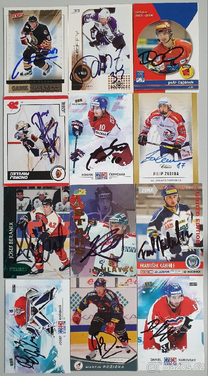 Podepsané hokejové karty - 3