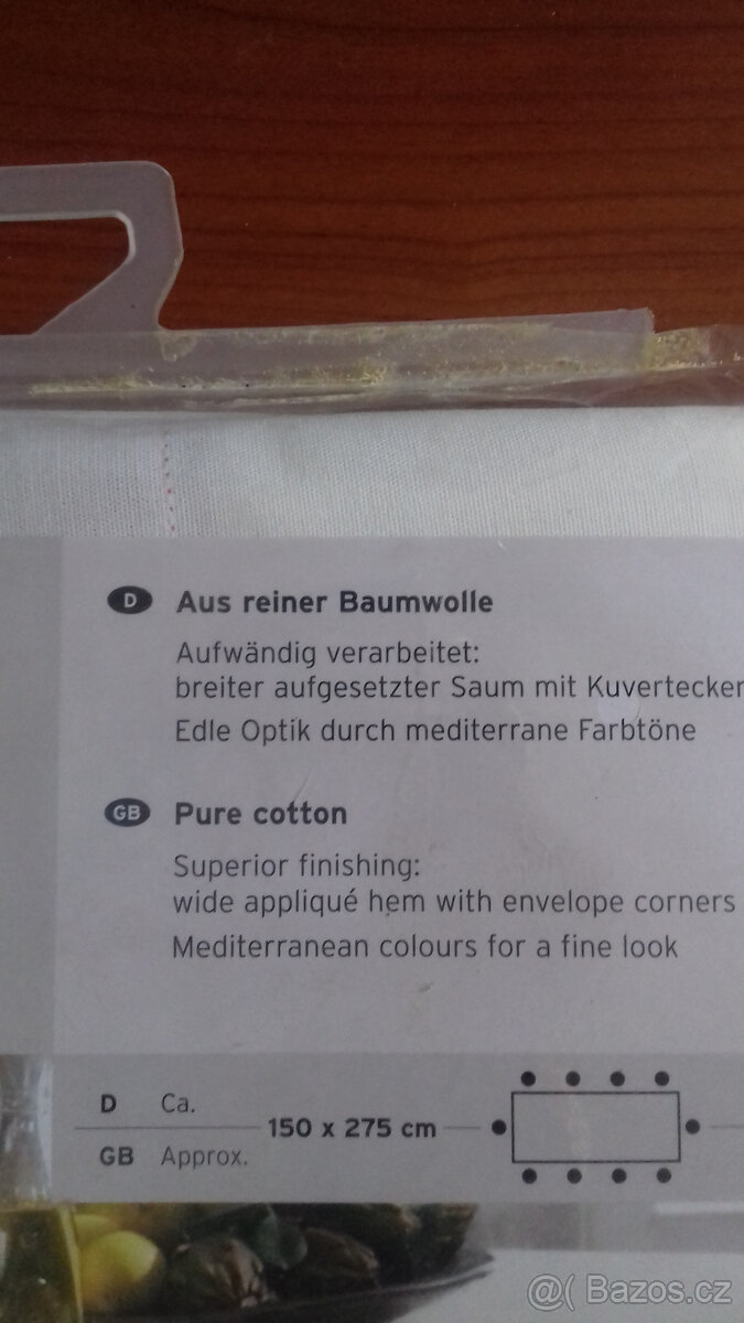 Prodám krásný, nový, nepoužitý velký ubrus - 3