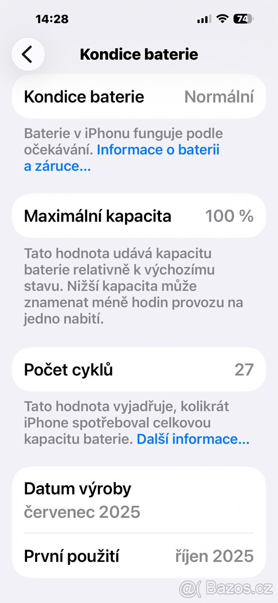 IPhone 15 Pro max 256 gb Zánovní Pouze 28 cyklů - 3