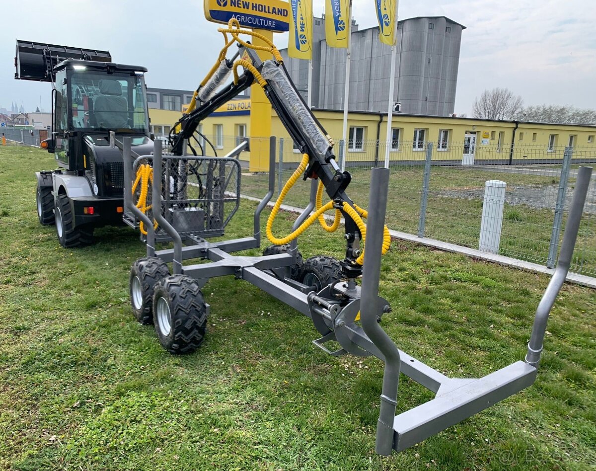 Vyvážečka dřeva, vyvážecí vlek na dřevo - 3