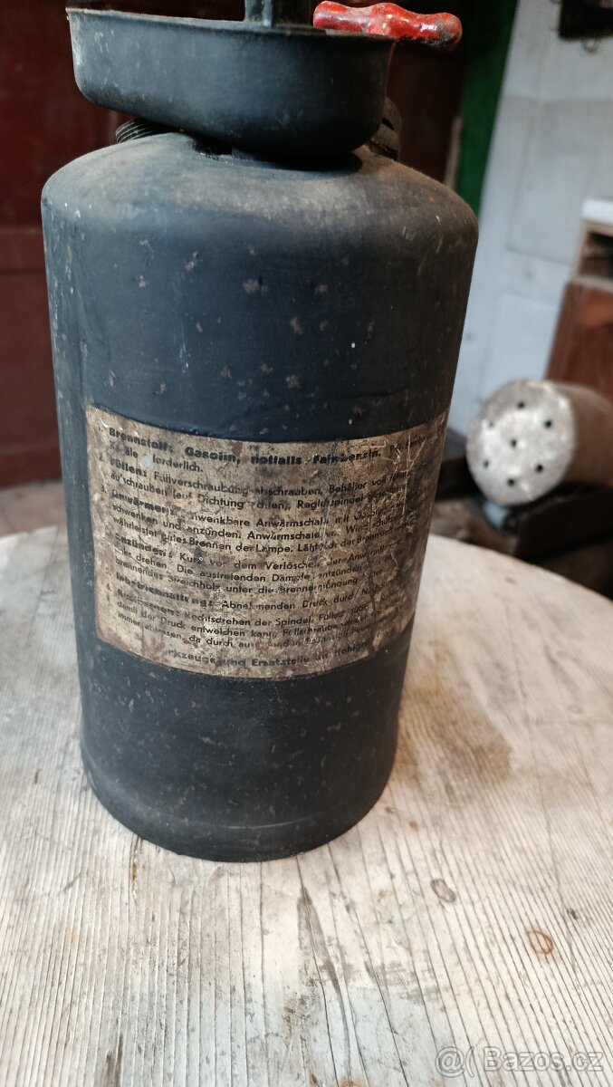 Starožitný Benzínový Hořák / Letovací Lampa - 3
