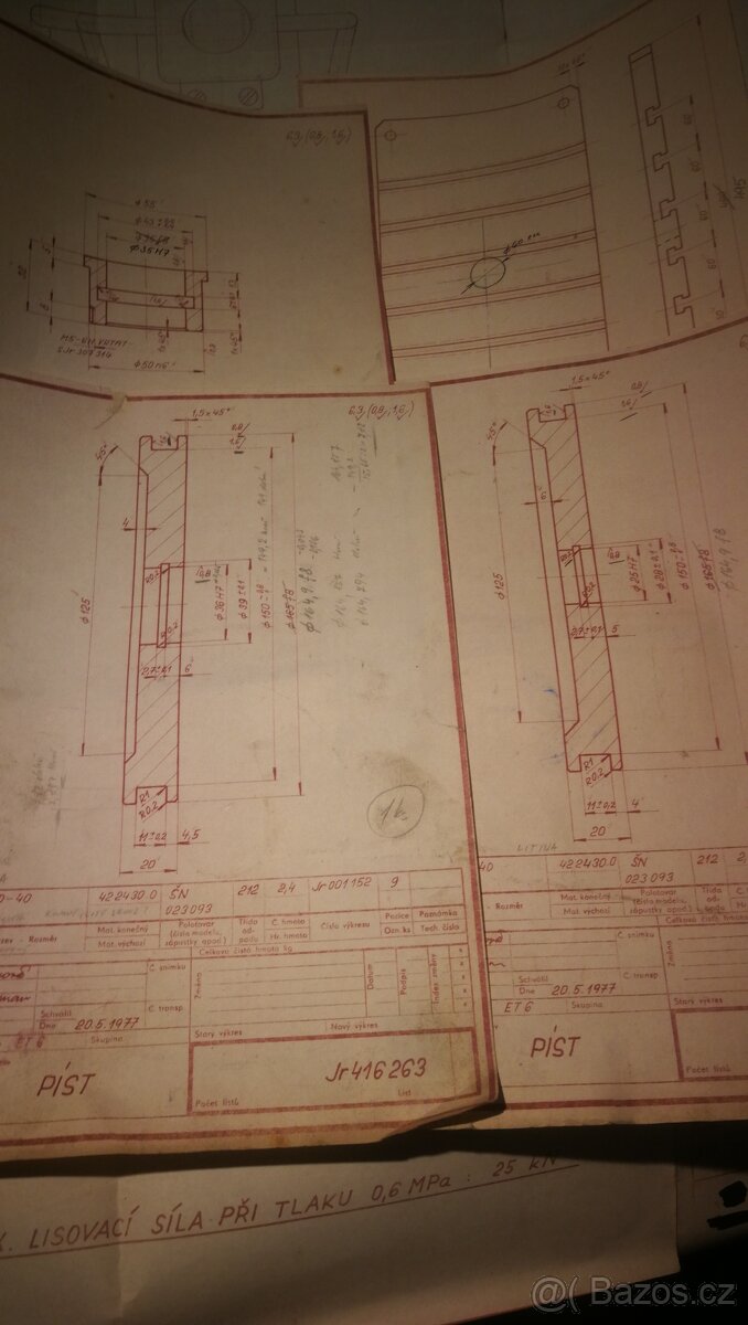 Vzduchový lis - výkresová dokumentace - 3