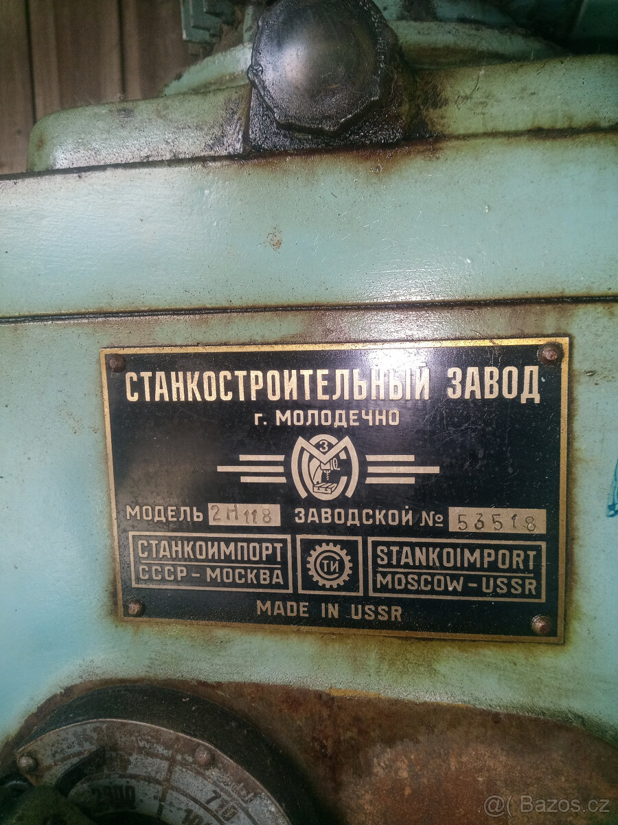 vrtačka stojanová RUS, typ 2H118 - 3