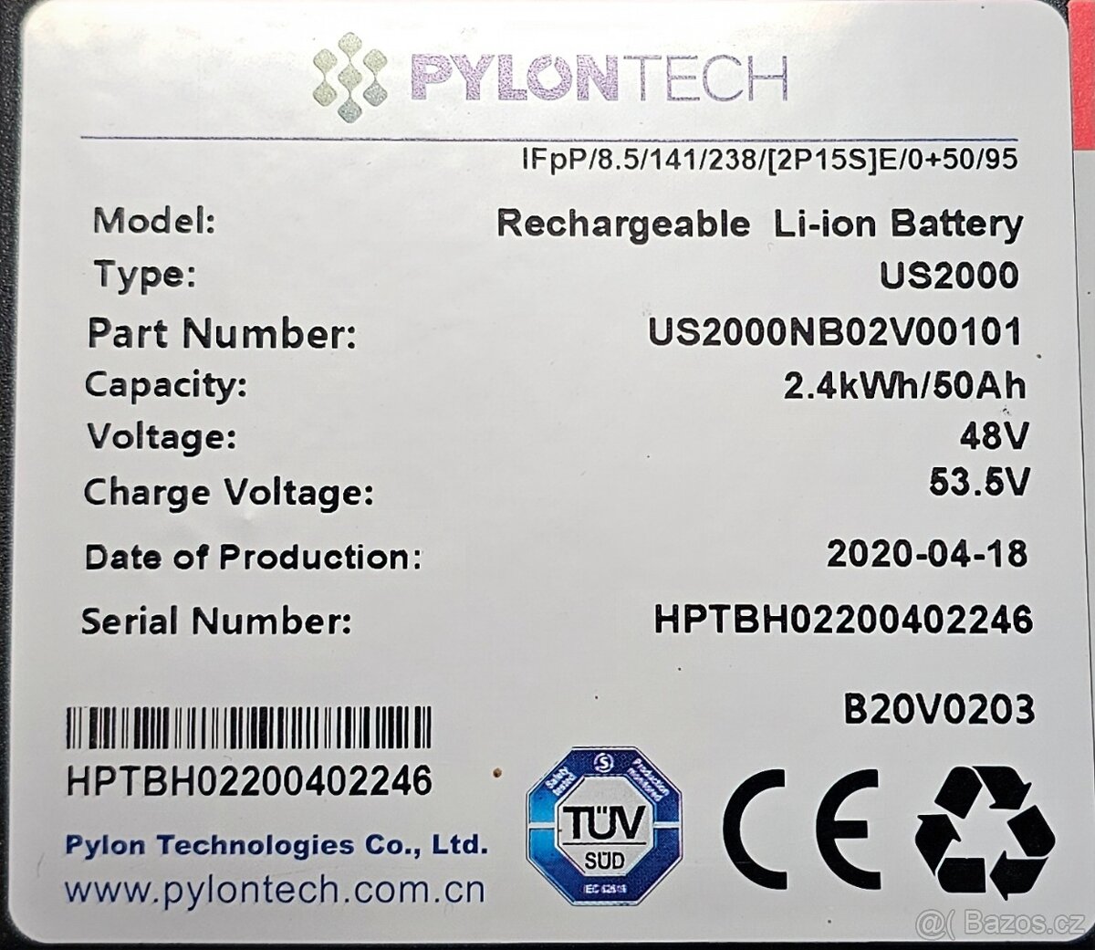 Li-ion Battery PYLONTECH US2000 - 3
