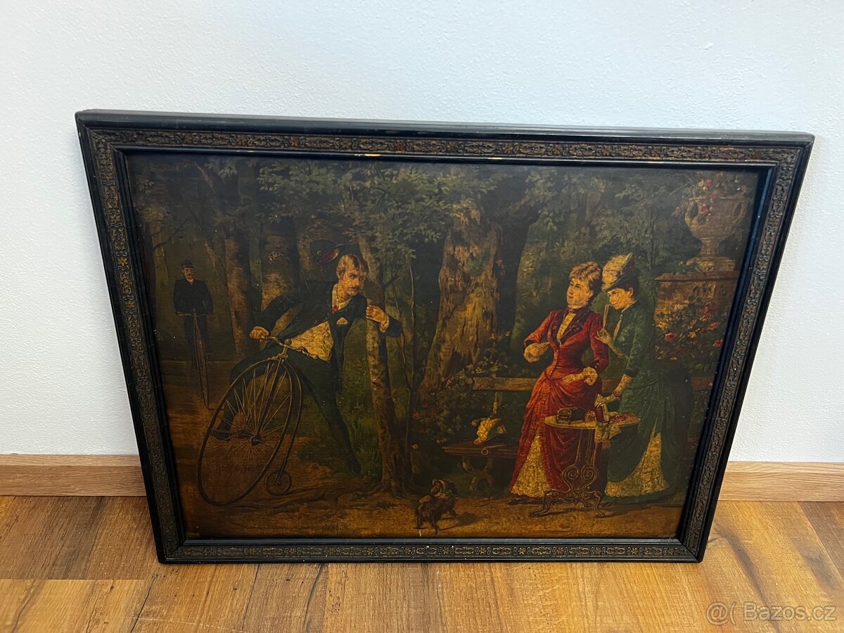 Staré obrazy cena za oba, tisk s romantickou tematikou - 3