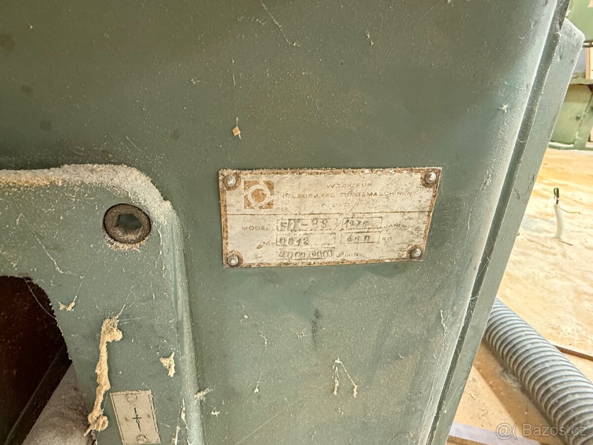 Spodní frézka FD-35 – průmyslová, litinová (NDR, 1977) - 3