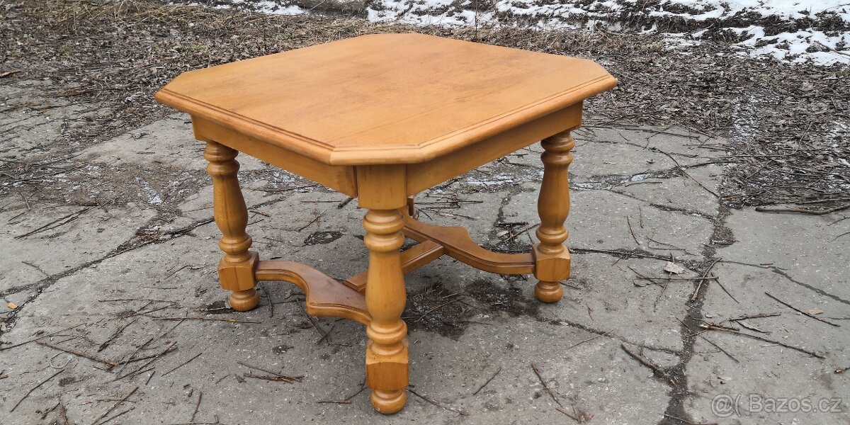 Rustikální masivní konferenční stolek - 3