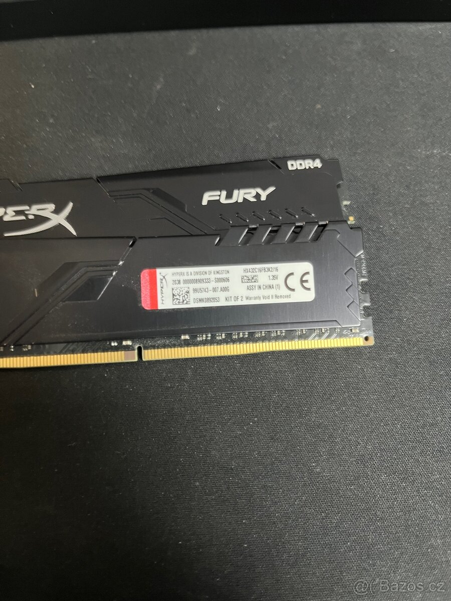 Prodám operační paměti HyperX 16Gb (2•8Gb) - 3