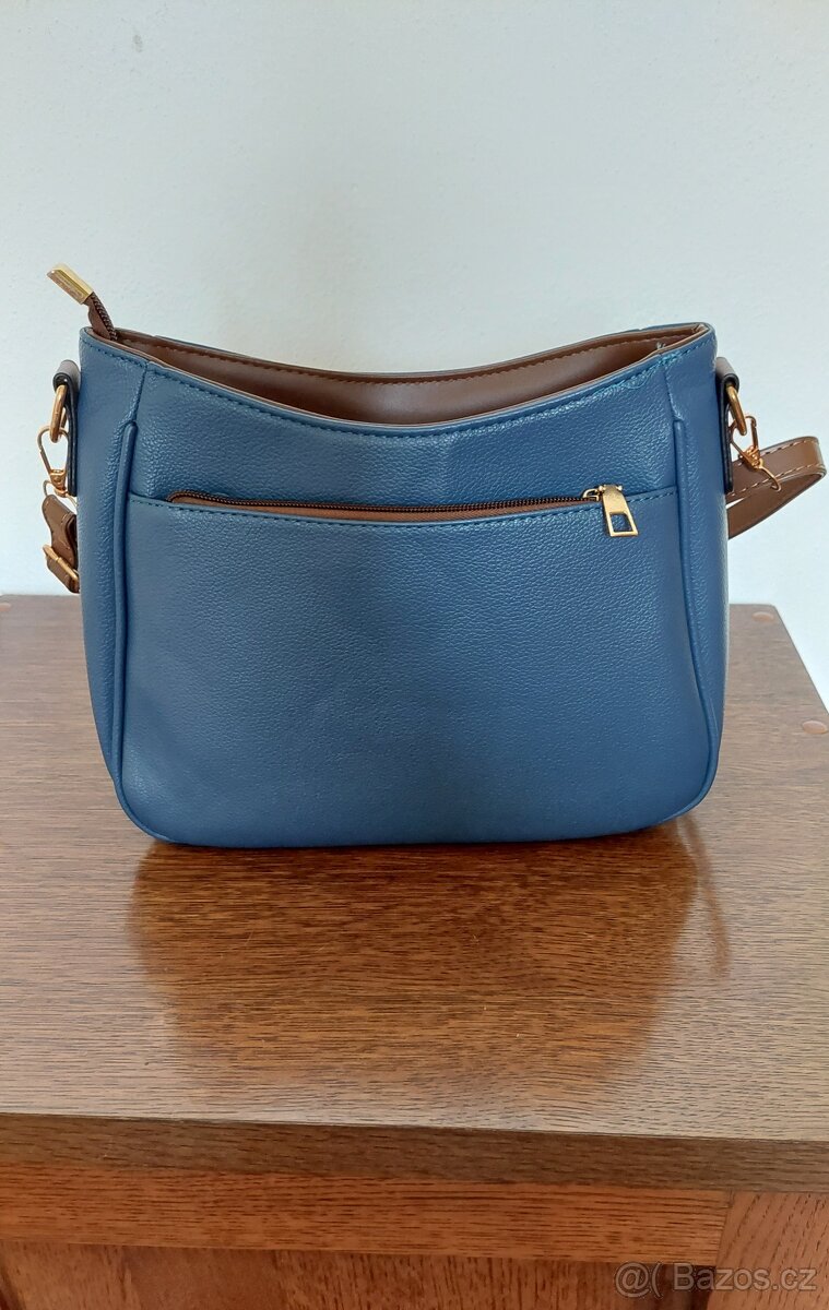Nová modro hnědá kabelka - 3