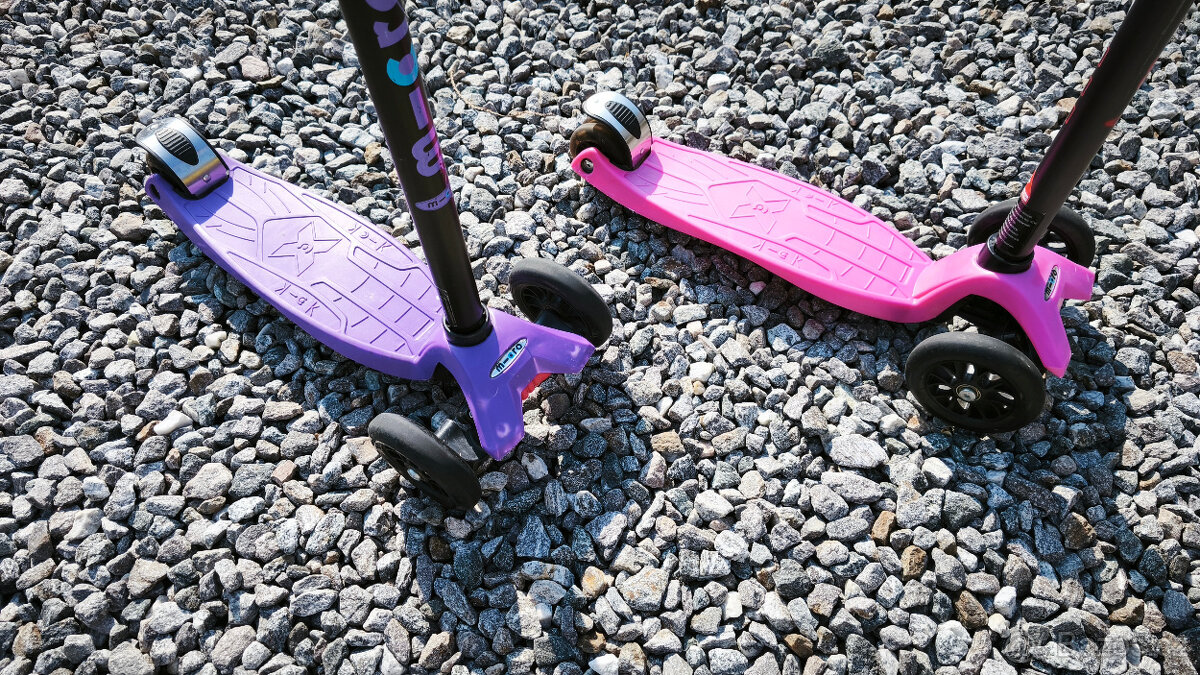 Koloběžka Micro Maxi - naklápění, tři kolečka, dvě barvy - 3