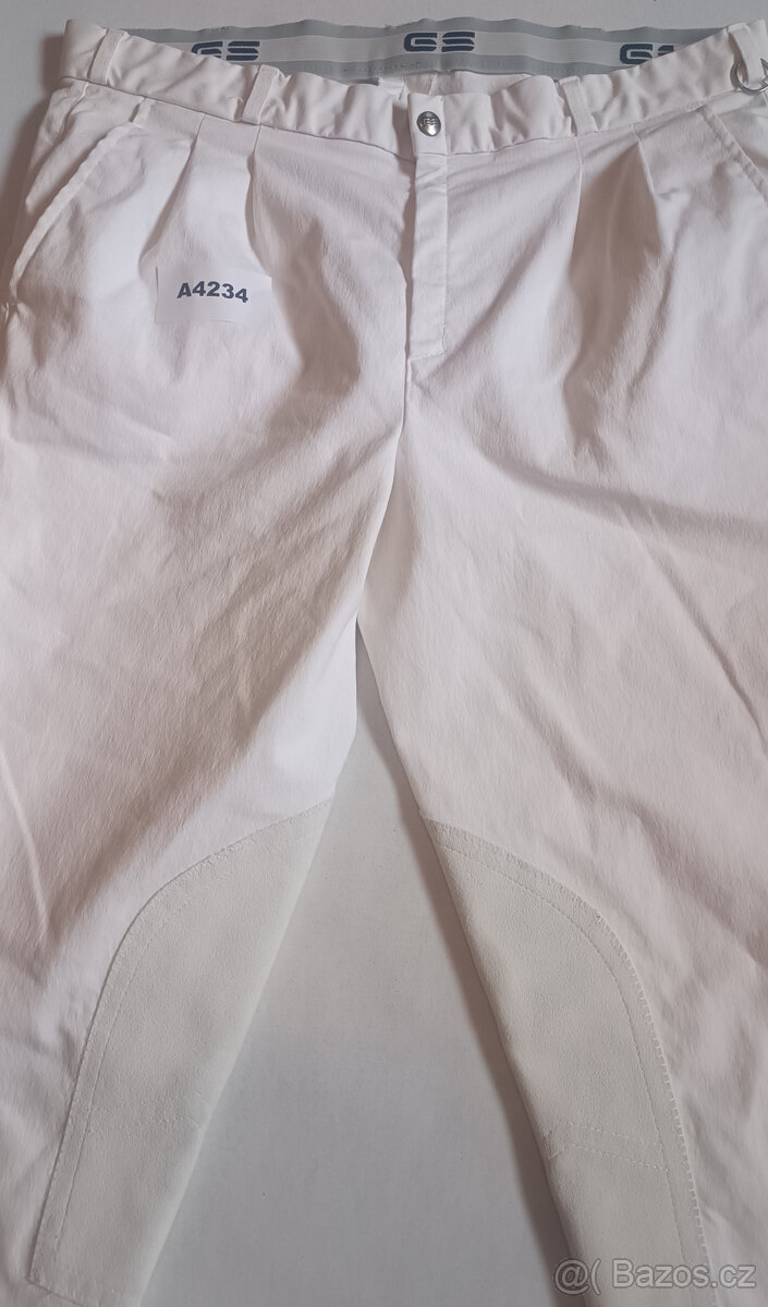 Závodní bílé rajtky George Schumacher vel.48/50 - 3