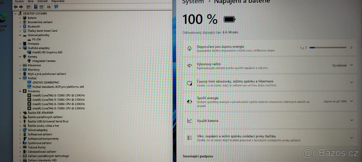 Lenovo, i5-7200u 2/4x 3,10GHz, 12GB DDR4, 256GB SSD, bat. 6h - 3